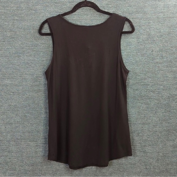 For Kitty Rescue! Feiersi Black Tank Top, Cross Cross Neckline - Picture 10 of 12